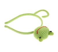 Didiseaon Handmade Frog Headband Big Eyes Knitted Animal Hairband for Boys and Girls Adults Unisex Face Washing Accessory