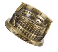 Didiseaon Handmade Rome Colosseum Model Decorative European Architecture Sculpture Vintage Color for Home Living Wedding Banquet Atmosphere