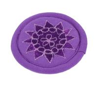 Didiseaon Handmade Tibetan Embroidery Singing Bowl Cushion Small 10cm Purple Buddhist Sound Bowl Pad Meditation Yoga Decor Teahouse Accent Mat