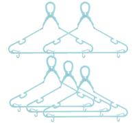 Didiseaon Hangers with Clamp Structure Design Small Clips Plastic Clothes Hangers Multi-function 5pcs Windproof Heavy-duty and, for Vest and Towels, Suitable for Clothesline Pole Outdoor