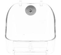 Didiseaon Hanging Bird Feeder and Water Bird Bathtub Made of Sturdy Pp Material with Geometric Design and Basin Easy Assembly and Disassembly for Convenient Use