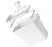 Didiseaon Hanging Kitchen Waste Bin with Lid, Lightweight White Pp Trash Can for Cupboard Door, Space-saving Storage Basket with Hanging Hook, for Home and Office Use