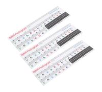 Didiseaon Harmonica Practice Stickers Melodica Learning Decals for Children 32/37 Key Musical Instrument Accessories Self-adhesive Notes Labels 3pcs Educational Toy