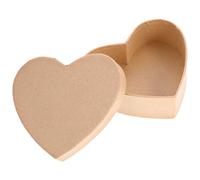 Didiseaon Heart Shaped Kraft Paper Box 12.5X10.5X4Cm DIY Floral Storage Box for Candy Presents Wrapping Paper Lid for Holiday and Festival Packaging