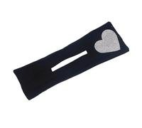 Didiseaon Heart Shaped Rhinestones Hair Bun Shaper for Women, Lightweight Fabric Hair Donut Maker with Strong Hold, for Daily Dressing up Special Occasions