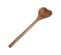 Didiseaon Heart-Shaped Wooden Spoon for Home Use and Kitchen Cooking, Reusable Dessert and Honey Stirring Spoon Made from Polished Wood with Charming Texture, for Scooping and Serving