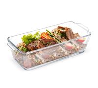 Didiseaon Heat-Resistant Glass Oven Dish 9.06X3.94In Rectangular Baking Pan Loaf Pan for Bread Casseroles and Cooking with Dishwasher Safe Design