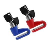 Didiseaon Heavy Duty Motorcycle Disc Brake Lock for Mountain Bikes and Motorcycles, Portable Plastic Anti-theft Security Lock with Key Chain, Compact Design for Outdoor and Urban Use