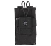 Didiseaon Heavy Duty Universal Radio Holder Pouch for Outdoor Use Molle Duty Belt Attachment, Black Nylon Carrier for Security Personnel