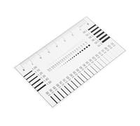 Didiseaon High Precision Sec Estimation Gauge Ruler for Line and Measurement Transparent Film Tool for Chest Card Defect and Flaw Detection Workshops and Laboratories