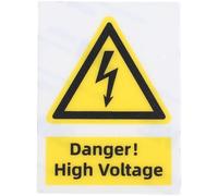 Didiseaon High Voltage Warning Stickers Industrial Electrical Labels Adhesive Safety Signs for Equipment Hazard Alert in English