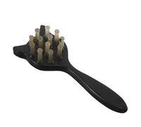 Didiseaon Horn-shaped Cat Comb for Grooming Paddle Brush for Thick Curly Hair Scalp Massage Comb Twelve Nails for Shedding Travel Friendly Grooming Tool for Long Haired Cats