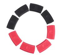 Didiseaon Hot Handle Covers that Block Heat Cast Iron Woks Silicone for 4 Pair and Heat Insulated Non- Hot Pot Grip Protectors Prevent Burns Plates in Kitchen Cooking
