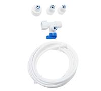 Didiseaon Ice Maker Water Line Kit with Connector Adapter 5m Food-grade Tubing for Refrigerator Ice Maker Installation Freezer Parts Accessory