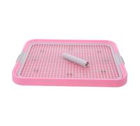 Didiseaon Indoor Pet Toilet Plastic Dog Potty Anti-slip Design Pink 48 * 36cm for House Training Dogs and Cats