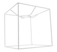 Didiseaon Industrial Iron Wire Lampshade Frame with E27 Socket Adapter Ring, Rustic Antique Hanging Bulb Guard Lamp Shade Holder for DIY Pendant and Table Lamps, 20X20Cm