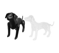 Didiseaon Inflatable Dog Mannequin PET Clothing Model Clothes Display Stand for PET Shop Grooming Counter PVC 2pcs Black