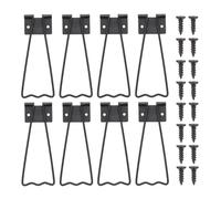 Didiseaon Iron Frame Brackets Stable Support round Edges, Easel Back Stand for Photo and Picture Frames, Black Iron Easel Back Supports Featuring Triangular Stability Principle
