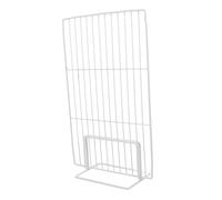 Didiseaon Iron Mesh Freezer Divider Shelf Partition, White, Easy Installation, Sturdy Storage Classification for Drinks and Biscuits in Commercial Kitchens and Homes