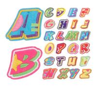 Didiseaon Iron on Letter Clothing Patches with Assorted Colours, Embroidered Polyester Material, Supple Edges to Mend Or Reinforce Clothes, for DIY Crafts and Wallets