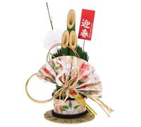 Didiseaon Japanese Bamboo Desktop Adornment Cloth and Bamboo Year Sushi Restaurant Ornament Fengshui Decoration for Home and Store Stylish Asian Style Flower Display
