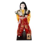 Didiseaon Japanese Samurai Doll Ornament Decorative Figure for Home Decor Art Craft Collectible Asian Style Desktop Decoration