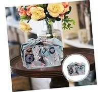 Didiseaon Japanese Style Bento Wrapping Cloth Gift Box Wrapping with Blue Green Pattern for Outdoor Camping Parties and Family Trips Present for Japanese Culture Enthusiasts