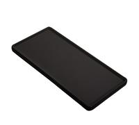 Didiseaon Japanese Style Ceramic Sushi Serving Plate Rectangular Matte Black Food Plate for Appetizers Desserts and Sushi Practical Snack Boat for Daily Use and Culinary Presentation