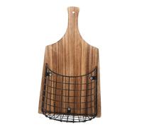 Didiseaon Japanese Style Hanging Wall Basket for Plants Solid Wood and Iron Vertical Garden Planter Space Saving Outdoor Wall Mounted Flowerpot for Balcony Patio Garden Fence Decor