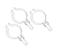 Didiseaon Jar Stainless Steel Clips 3Pcs Wide Mouth Canning Jar Seal Clips Easy Operation Replacement Fastenings for Mason Jars Kitchen Organization