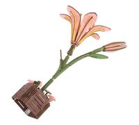 Didiseaon Jigsaw Puzzle for Adults Wood Flower Crafts for DIY Flower Craft Puzzle Model Botanical Collection Lily Wooden Model Wooden Lily Kit