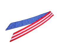 Didiseaon July Sweat Hair Band American Flag Headband Sport Athletic Head Tie Scarf Breathable Wicking for Running Yoga Gym Design for Men Women