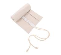 Didiseaon Large Capacity 48-Slot Canvas Pencil Wrap Case, Foldable Artist Paint Brush Roll Organizer Pouch for Travel, Drawing, Sketching, and Watercolor Brushes Storage