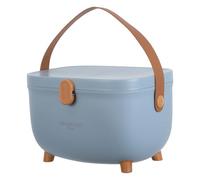 Didiseaon Large Capacity Multi-Layer Emergency Medicine Box with Removable Tray, Household First Aid Kit Organizer in Glacier Blue for Home Medical Storage