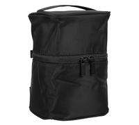 Didiseaon Large Capacity Waterproof Cylinder Style Makeup Bag Portable Travel Pouch Nylon Lightweight Bucket Shape Cosmetic Organizer for Storing Toiletries and Essential Oil