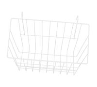 Didiseaon Large White Cast Iron Rabbit Hay Feeder Basket Hollow Design for Guinea Pig and Small Animal Cage Practical Bunny Holder Rack for Food Storage