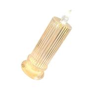 Didiseaon LED Simulation Candle Lamp with Diamond Refraction and Base, Romantic Crystal Night Light for Bedroom Bedside, Tabletop Decorative LED Night Lamp for Mood Lighting