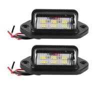 Didiseaon License Plate Taillight LED 2Pcs Dc 12V-24V Truck Van Marker Lights with Illumination and Side Ground Lighting for Automotive Use