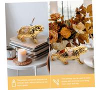 Didiseaon Lidded Tiger Shaped Ashtray Container Metal Cigarette Ashtray with Smooth Surface for Home Use Decorative and Practical Smoking Accessory