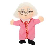Didiseaon Lifelike Storytime Hand Puppet Grandma for Boys and Girls and Adults, Plush Educational Puppet Toy for Interactive Storytelling, Soft Creative Hand Toy for Family Play