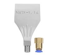 Didiseaon Lightweight Aluminium Alloy Air Blow Nozzle for Industrial Applications with 4mm Hole Diameter and 1/4 Inch Outer Thread, Portable and Heat-Resistant Attachment for Surface Drying