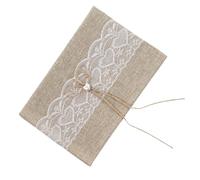 Didiseaon Linen Wedding Guestbook Sign Book for Weddings Anniversaries Reunions Keepsake for Guest Signatures Wishes Bride Groom