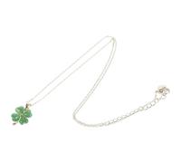 Didiseaon Lucky Four-leaf Clover Opal Necklace for Boys Premium Copper Pendant Natural Cat S Eye Jewelry Luck Gift for Family and Friends