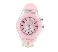 Didiseaon Luminous Rabbit Pattern Watch LED Cartoon Timepiece for Comfortable Strap Gift for Students Learning to Tell