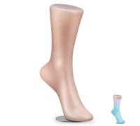 Didiseaon Magnetic Foot Display Mold Realistic Sock Model Mannequin for Adult Women Shoes Smooth Finish Plastic Foot for Anklet Jewelry Display Versatile Use Retail Photo Shoots
