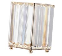 Didiseaon Makeup Brush Storage Tube Crystal Organizer for Pens and Cosmetics Square Desktop Holder for Makeup Brush and Pen Storage