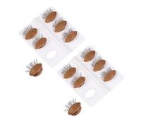 Didiseaon Makeup Practice Tool 6 Pairs of Silicone Eyelids for Lash Training Replacement Eyelids for Mannequin