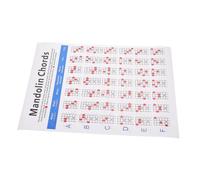 Didiseaon Mandolin Chord Chart on Coated Paper Shows Chords Lightweight Practical Fretboard Notes Accessory for Mandolin Players and Songwriters