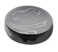 Didiseaon Marble Soap Dish Resin Nordic Style Black Practical Soap Storage Box with Fast Drying Feature for Bathroom