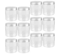 Didiseaon Mason Jar Set 12Pcs Small Wide Mouth Airtight Glass Storage Jars 8.50Oz Reusable Food Canning Containers for Kitchen Spices Jams Cosmetics